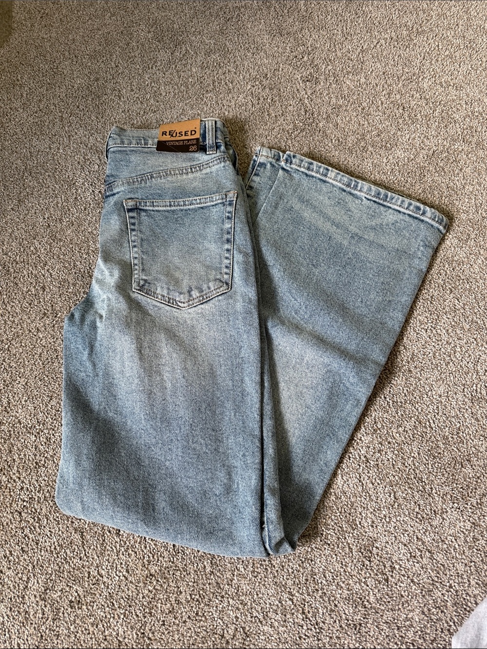 Light Wash Distressed Straight-Leg Jeans